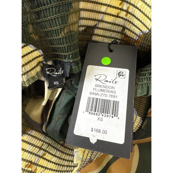 RAILS Brendon Pant Wide Leg Plumerias Floral Size XS NWT - Picture 6 of 8